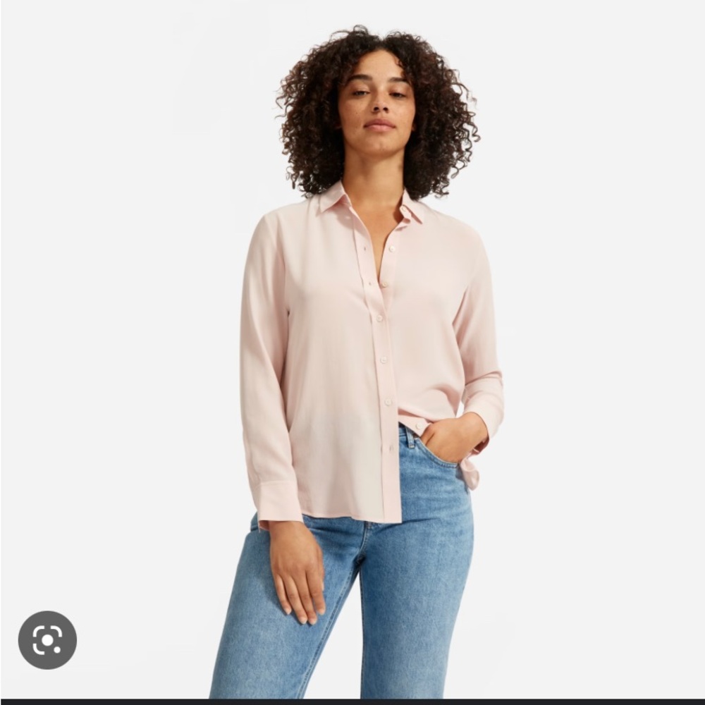 Everlane Relaxed Silk Button Up